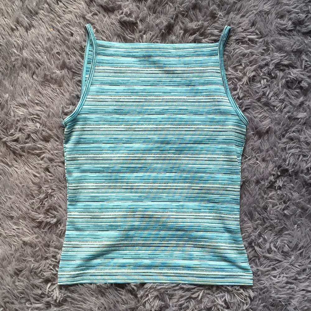 A. Byer blue soft tank top - Picture 1 of 4